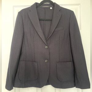 INES DE LA FRESSANGE Uniqlo Wool Blazer Navy Jacket
